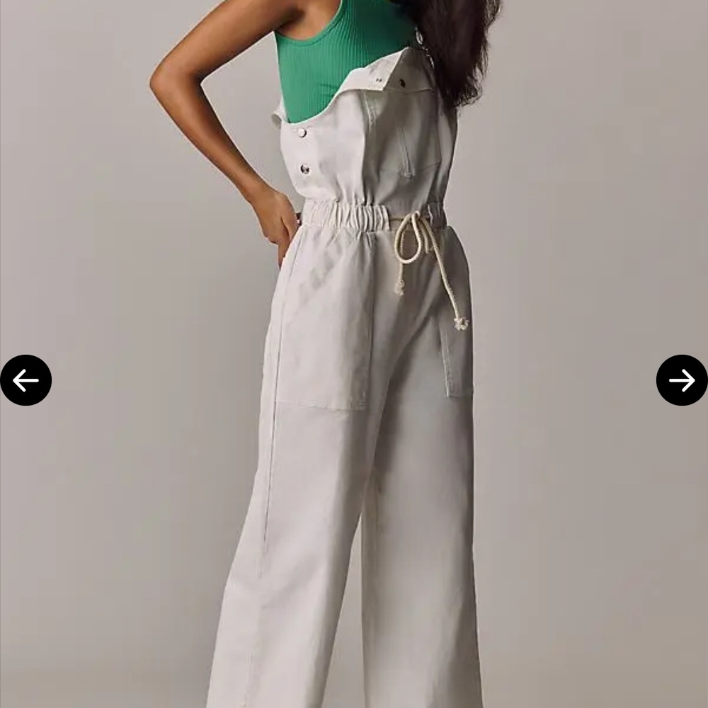 Electric & Rose Easy Overalls In Ivory. Currently Listed on Website For $268
